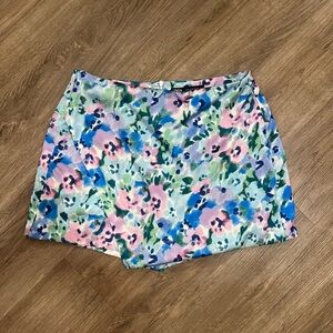 Zara floral spring skort